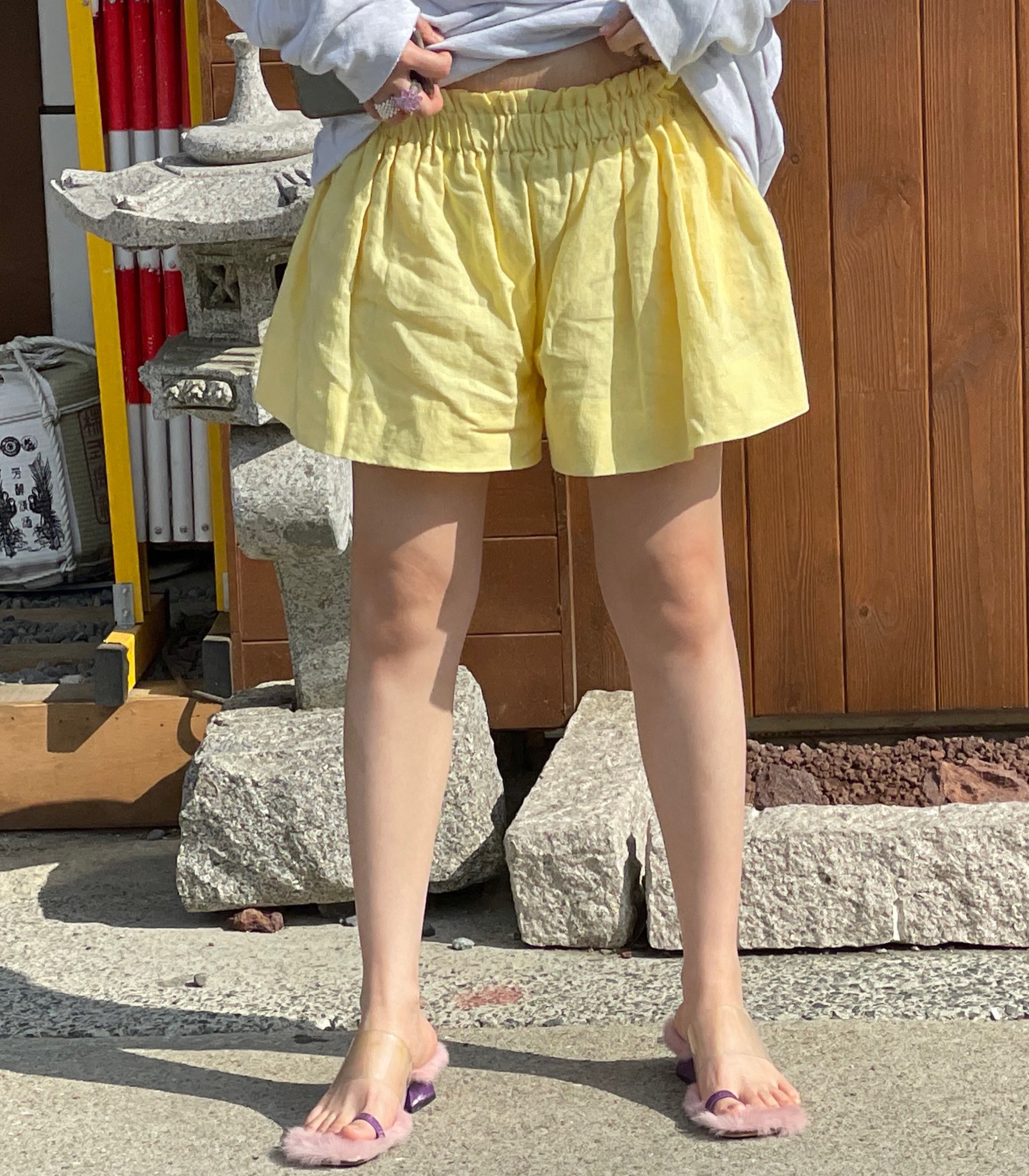 lemon skirt pants