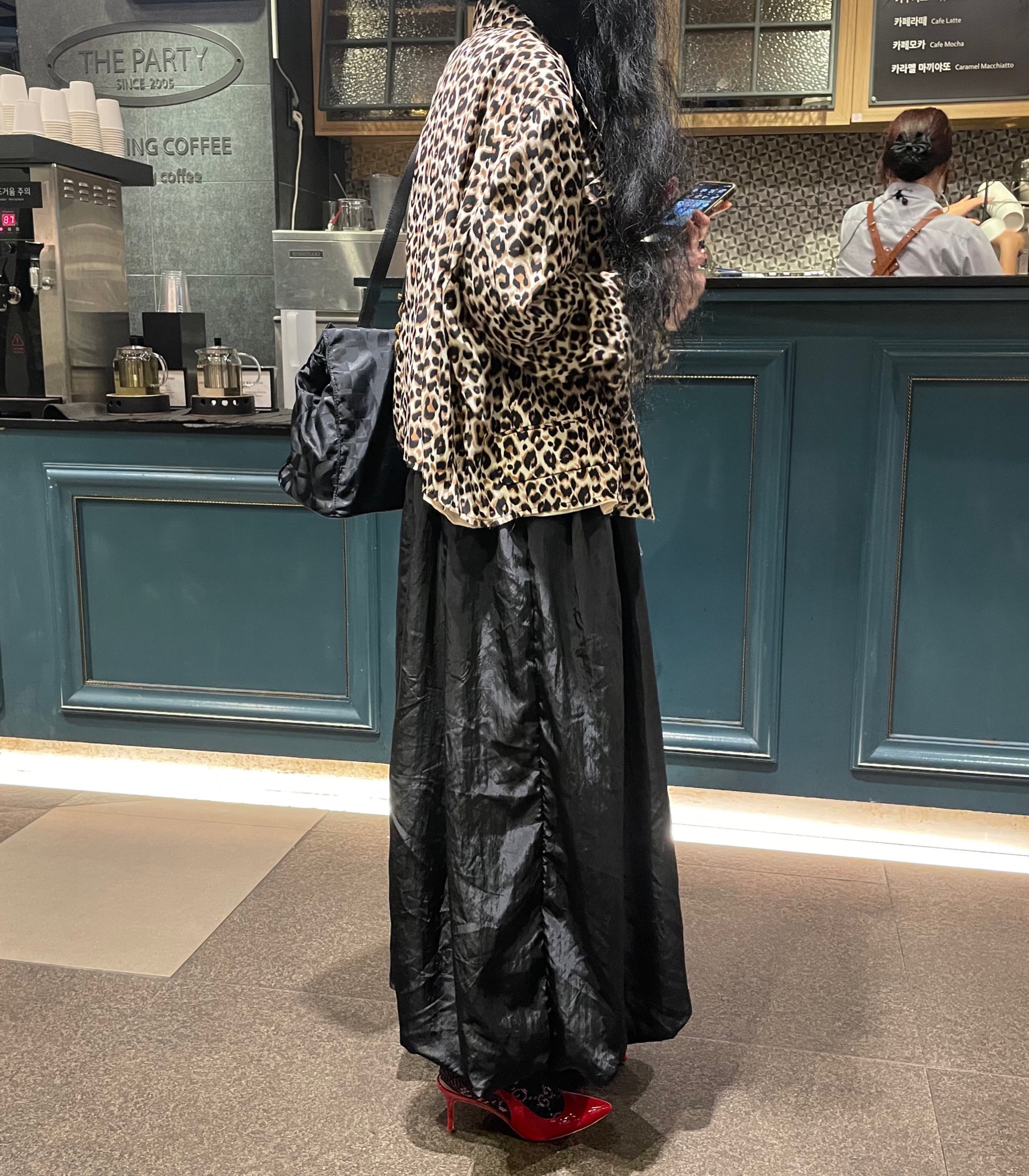 leopard chiffon jacket